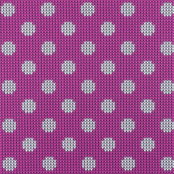 Jersey - Strickmuster Dots pink